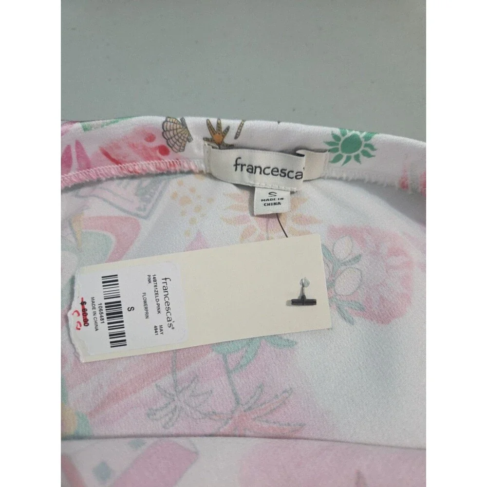 Francescas kathy Satin Midi Skirt small new with tags coastal vacation